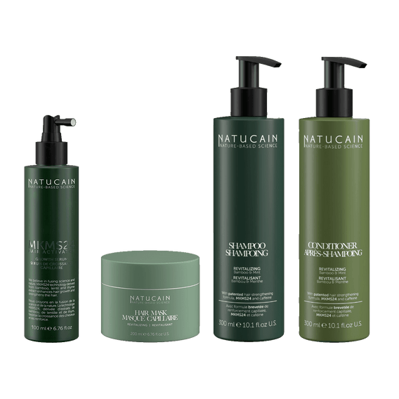 Haarwuchs-Pro-Kit mit Haarwuchsmittel, Shampoo, Conditioner & Haarmaske