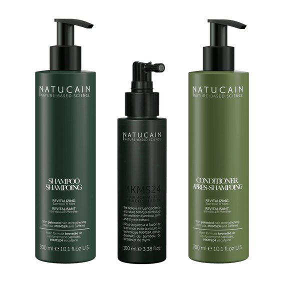 Haarwuchs-Starterkit mit Shampoo, Conditioner & Haarwuchsmittel
