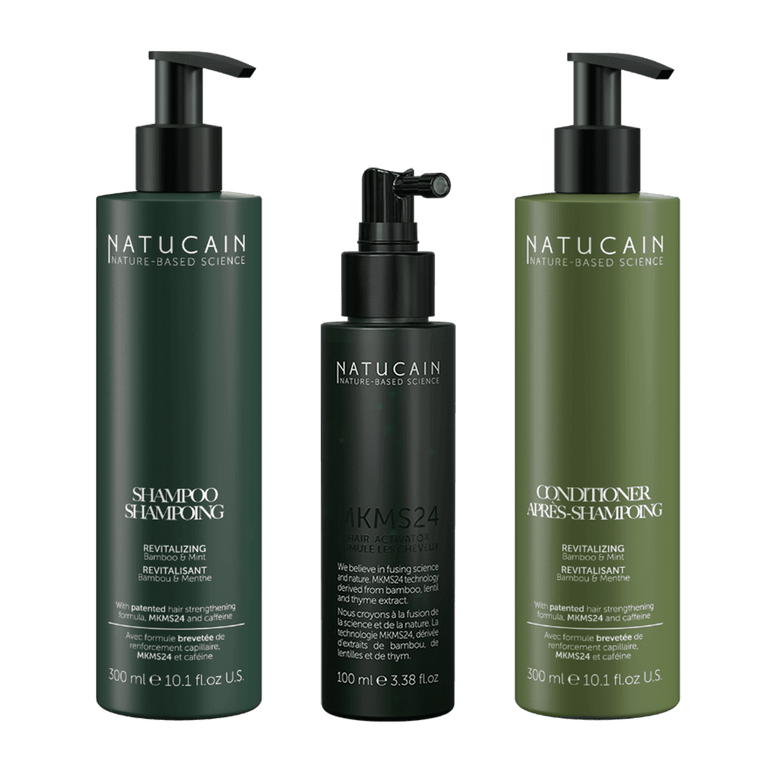 Haarwuchs-Starterkit mit Shampoo, Conditioner & Haarwuchsmittel